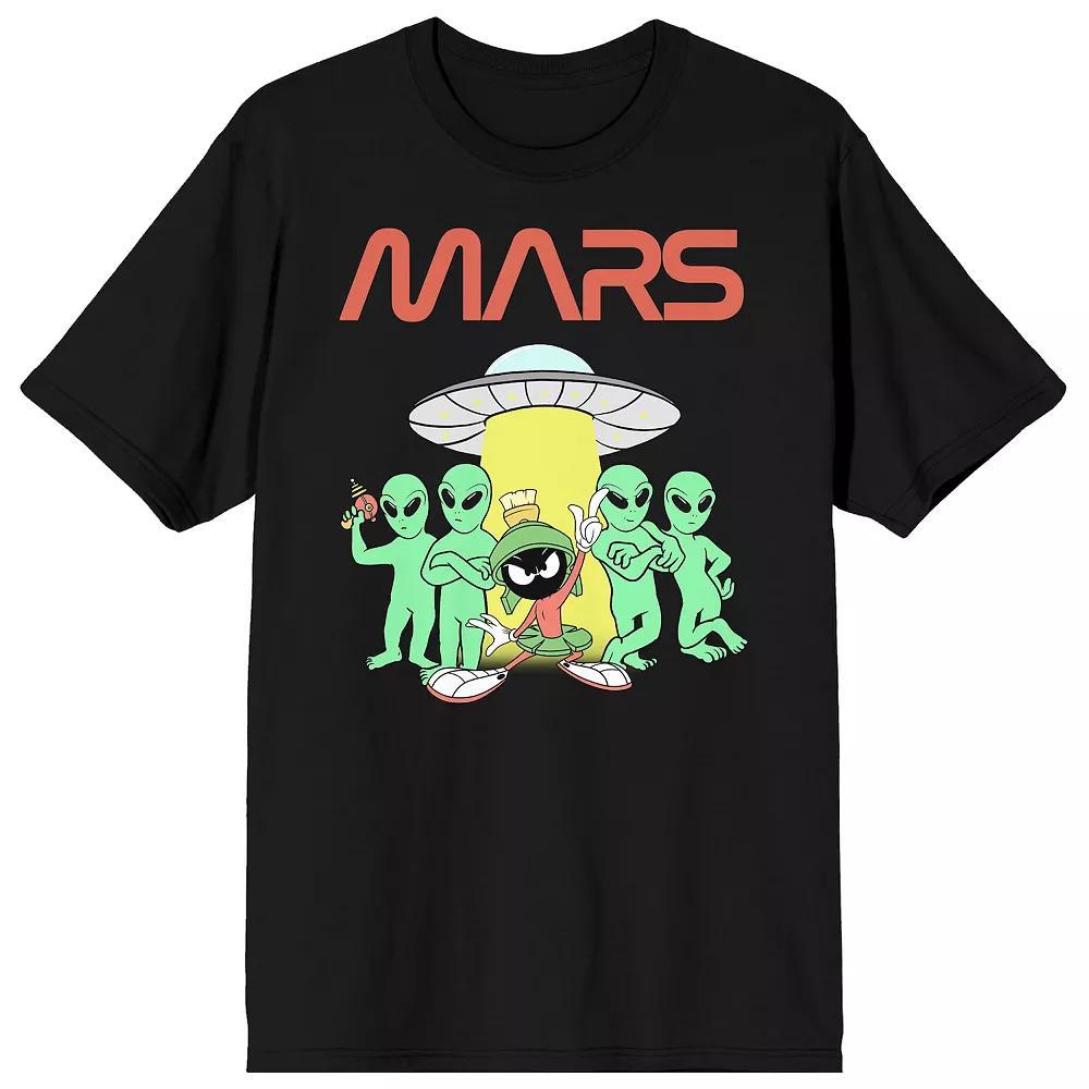 Men's Looney Tunes Marvin Mars Tee, Size: Medium, Black Product Image