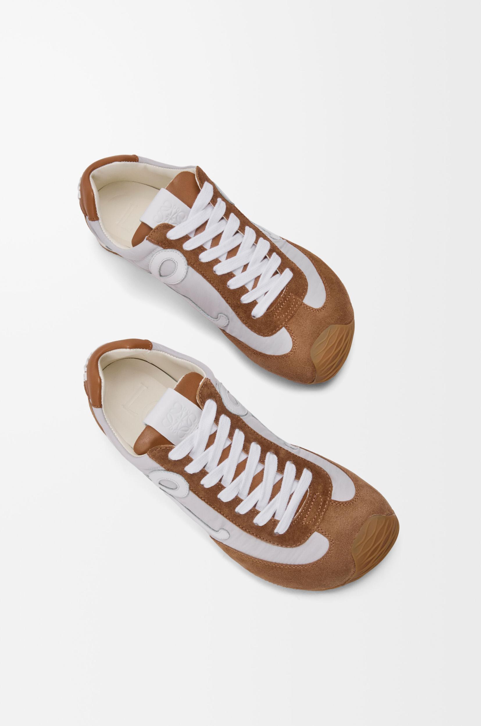 Ballet Runner 2.0 in nylon and calfskin Product Image