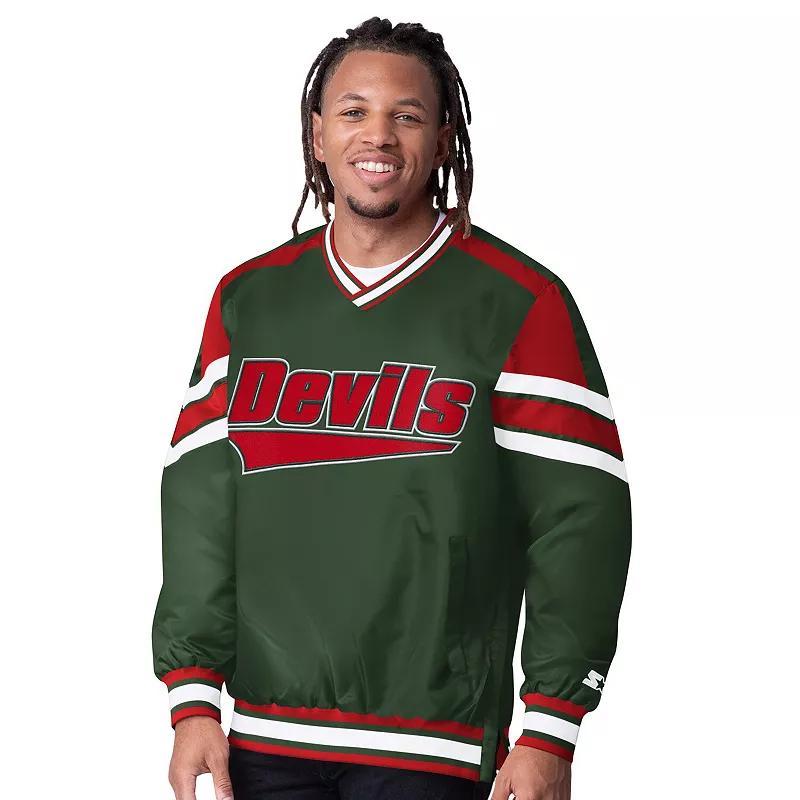 Mens Starter Minnesota Wild Reliver I V-Neck Pullover Sweatshirt Product Image