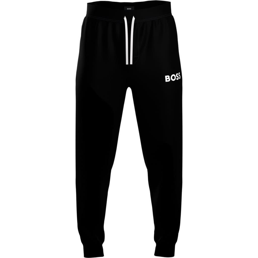 Boss Ease Cotton Logo Print Joggers Regular Fit Product Image