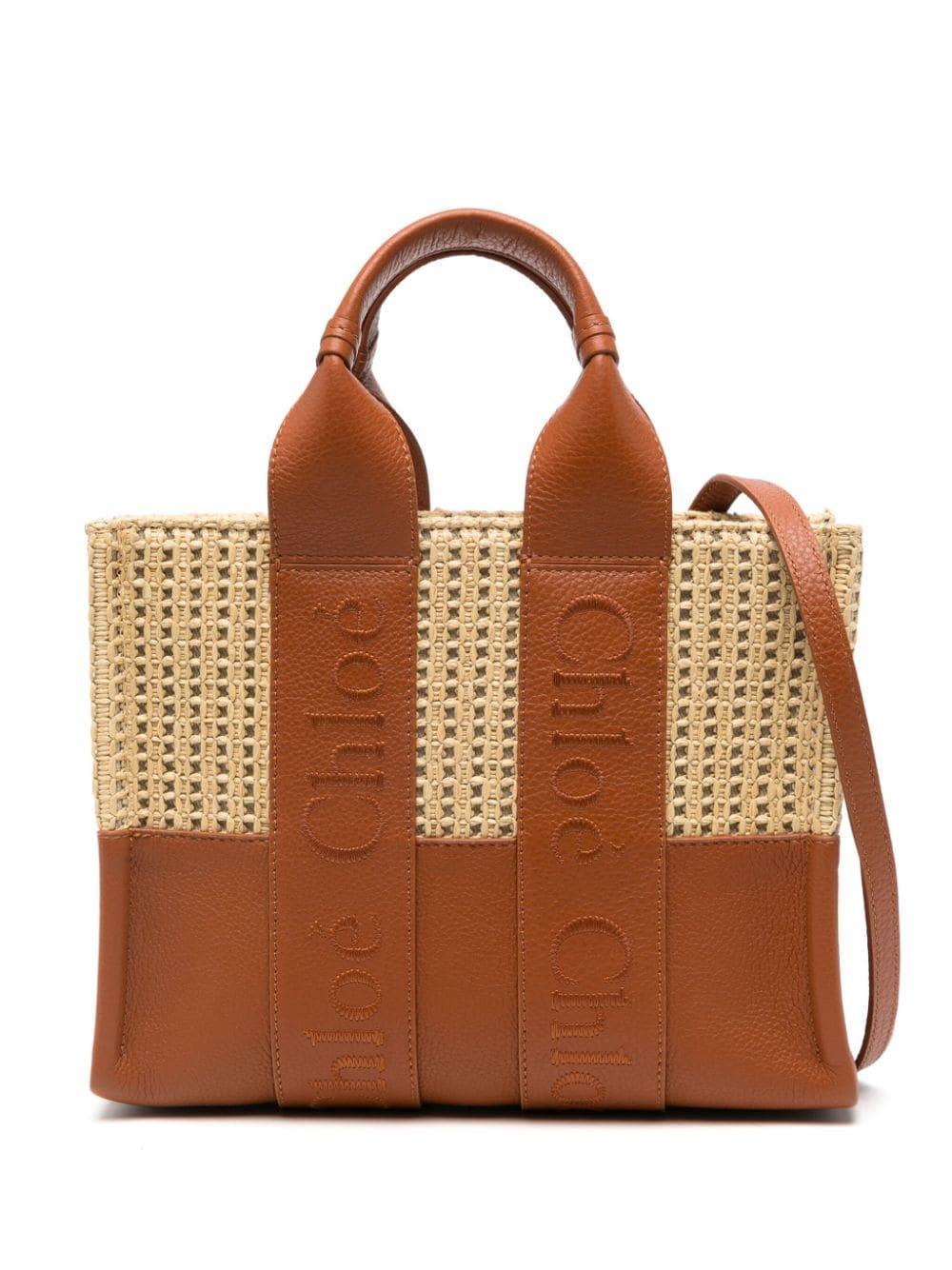 CHLOÉ Small Woody Tote Bag In Brown Product Image