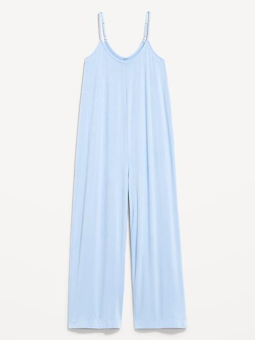 Knit Jersey Pajama Jumpsuit Product Image