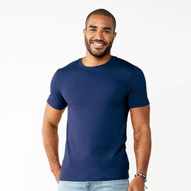 Men's Sonoma Goods For Life® Supersoft Crewneck Tee, Size: Medium, New Black Product Image