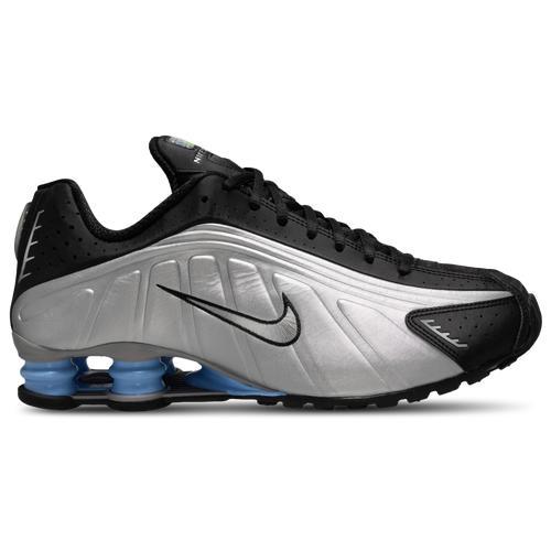 Nike Mens Shox R4 Casual Shoes in Metallic Silver/Black/Picante Red Product Image