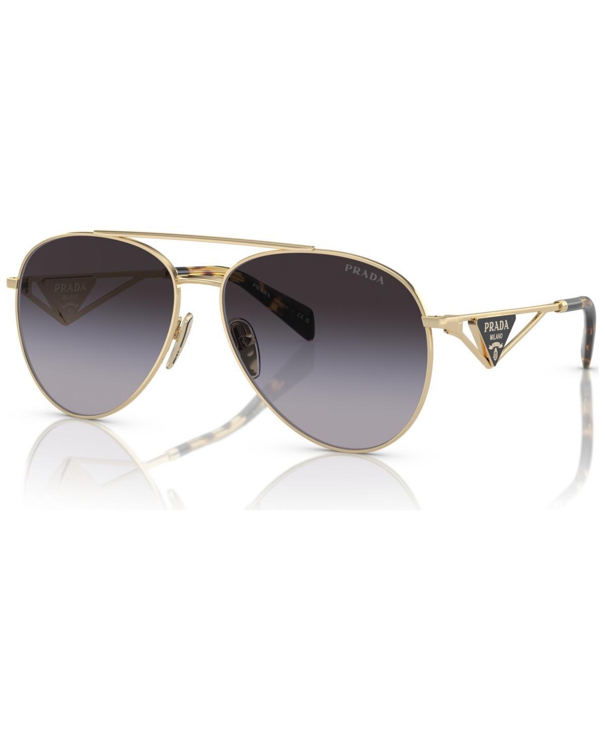Prada Womens PR 73ZS 58mm Aviator Sunglasses Product Image