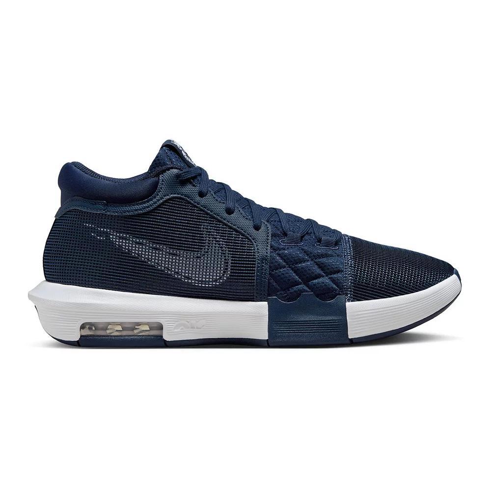 Men's Nike Lebron Witness 8 Basketball Shoes, Size: 11, College Navy White Product Image