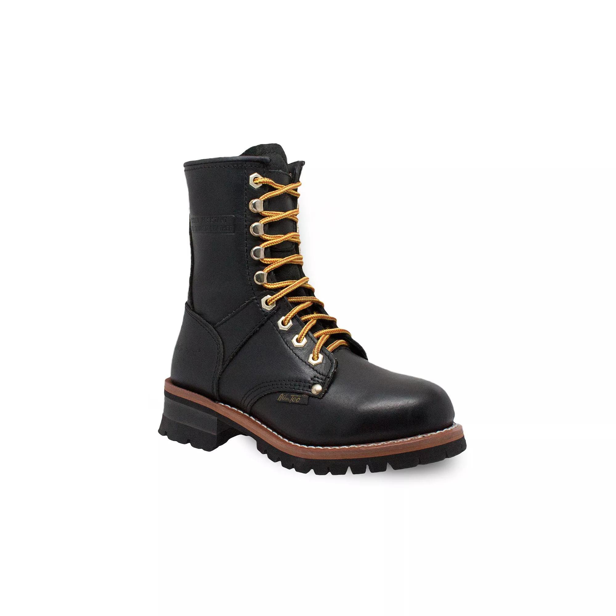 AdTec 2439 Women's Water Resistant Logger Work Boots, Size: 8, Black Product Image