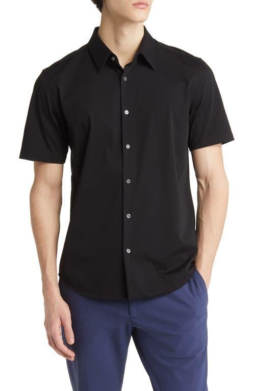 Mens Irving Short Sleeve Shirt in Structure Knit Product Image