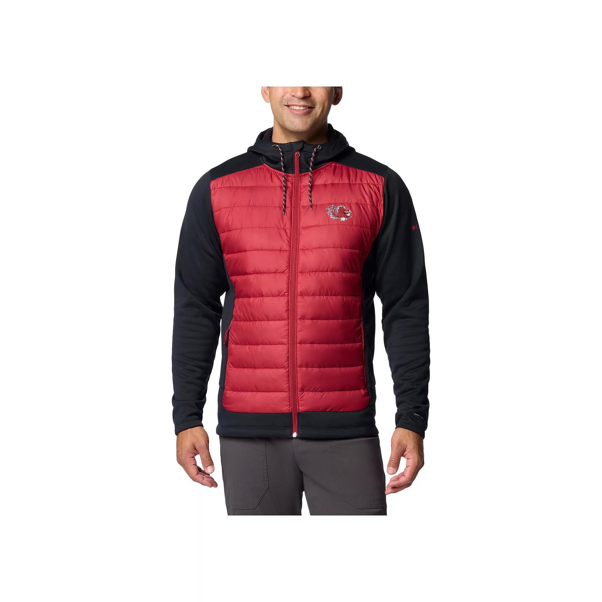 Mens Columbia /Garnet South Carolina Gamecocks Out-Shield Hybrid Full-Zip Hoodie Jacket Product Image