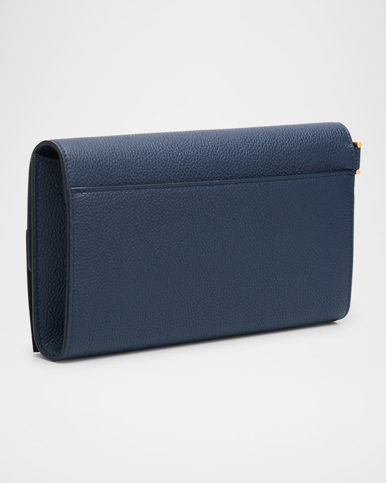 Tara Flap Pouch Wristlet in Grain Leather  Product Image