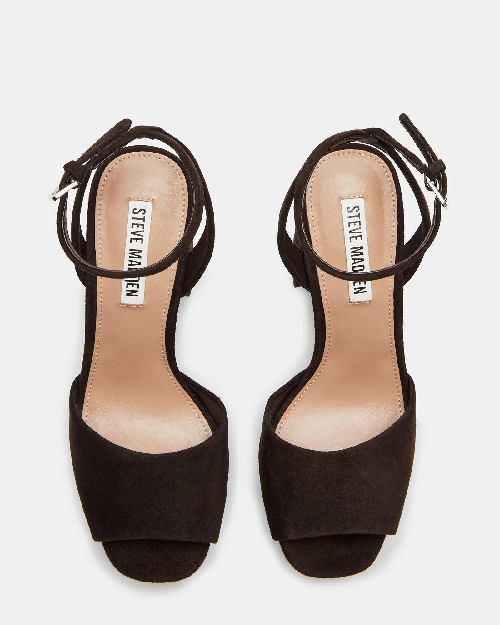 LOURDES CHOCOLATE BROWN SUEDE Female Product Image