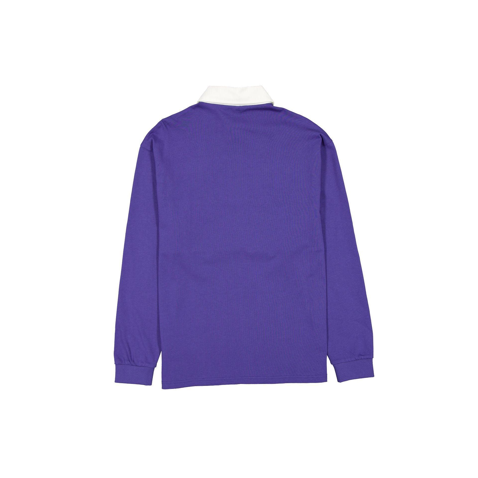 Los Angeles Lakers Ink Purple Long Sleeve Rugby Shirt Male Product Image