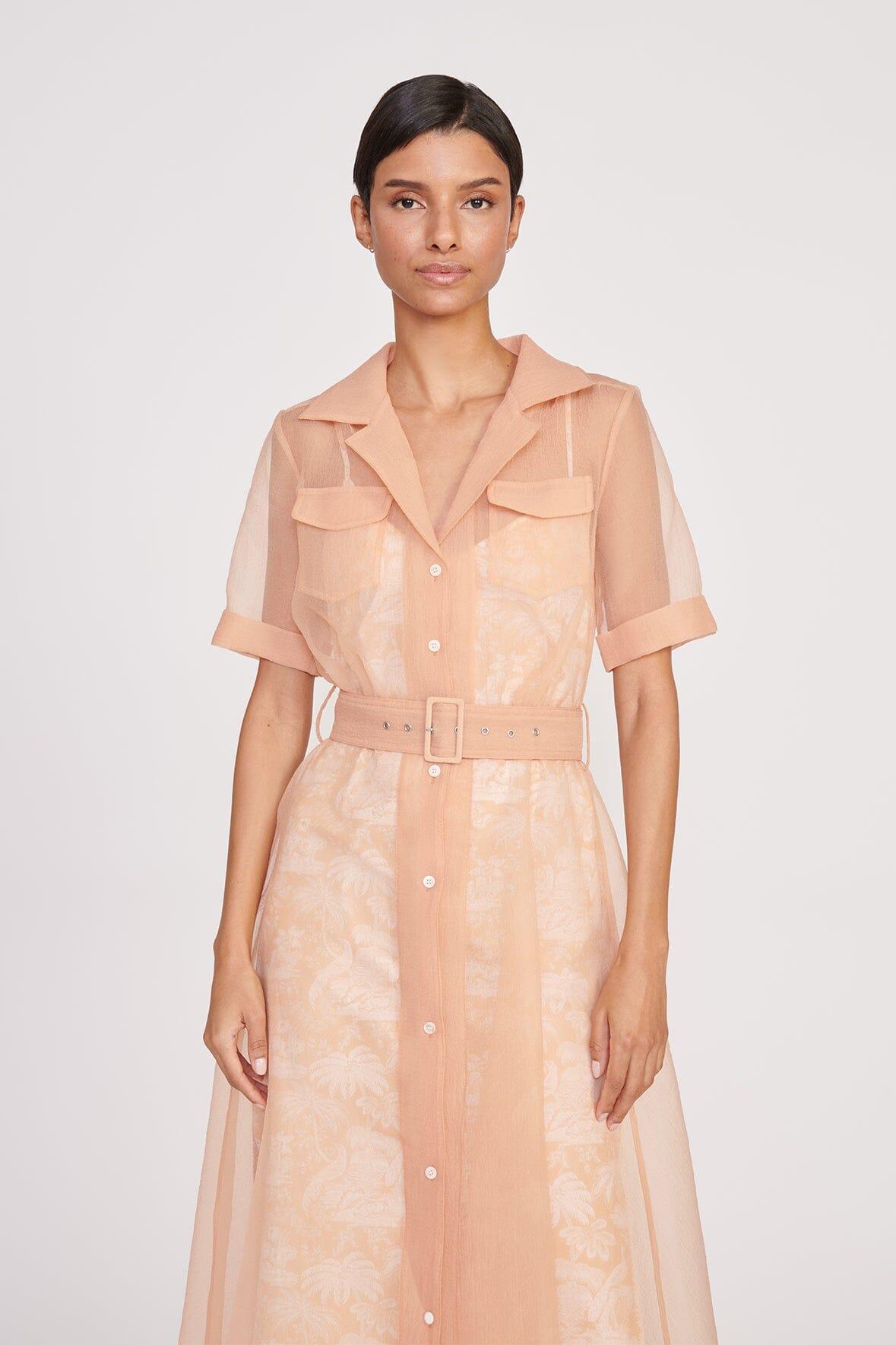 MILLIE DRESS | BEIGE IVORY TOILE Product Image