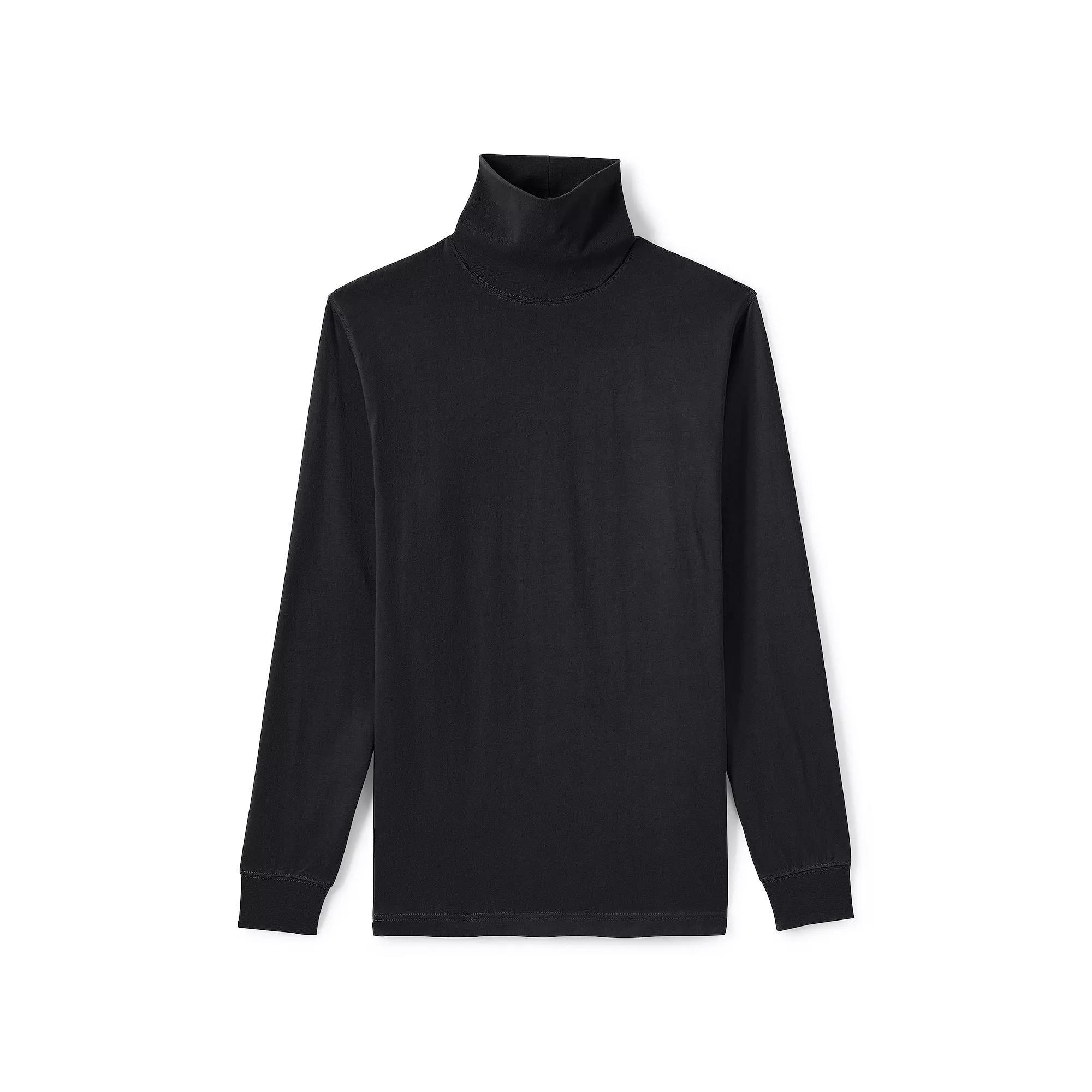 Big & Tall Lands End Super-T Classic-Fit Turtleneck, Mens Product Image