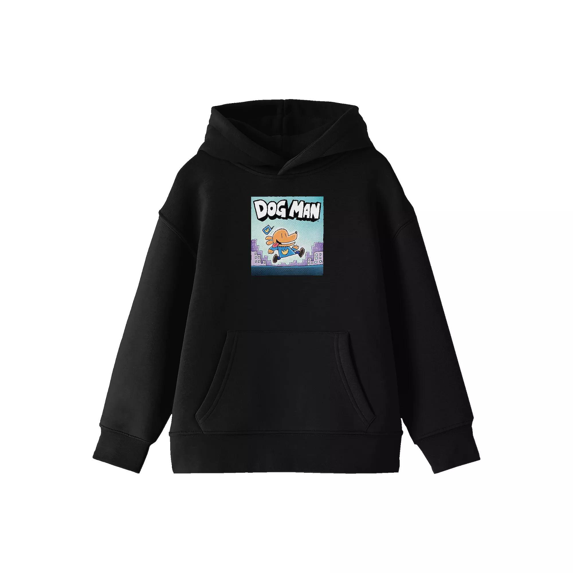 Boys 8-20 Dog Man Running Across City Graphic Hoodie, Boys Product Image