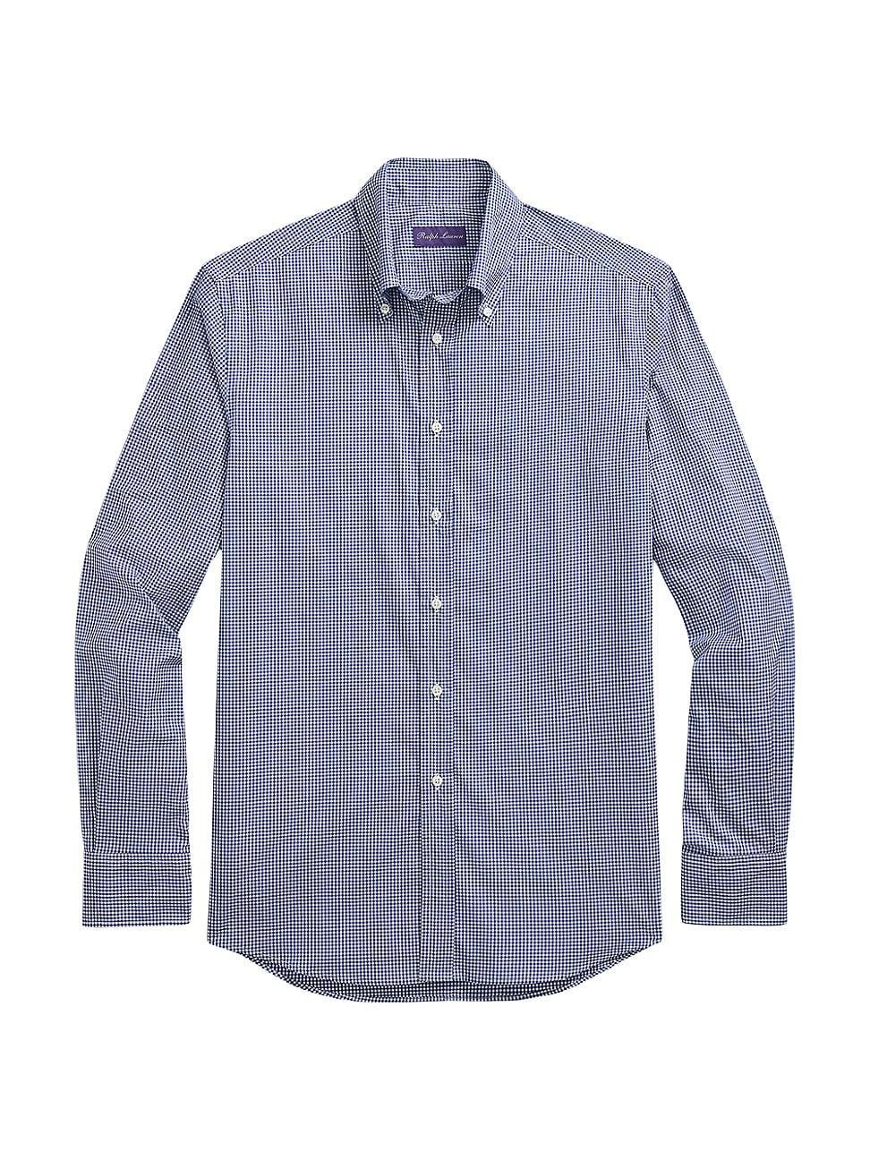 Mens Micro-Gingham Poplin Sport Shirt Product Image