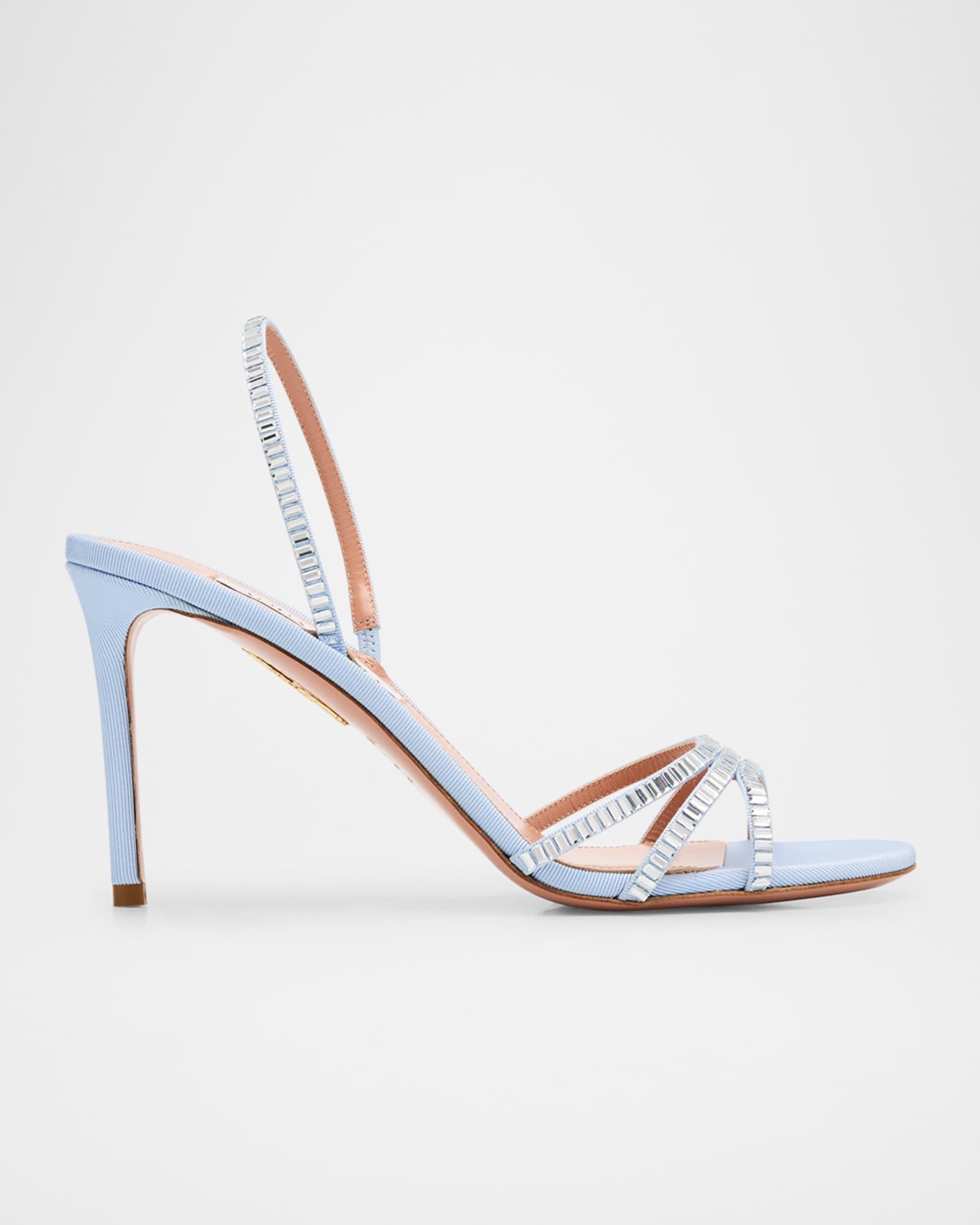 Memoire Crystal Grosgrain Halter Sandals Product Image