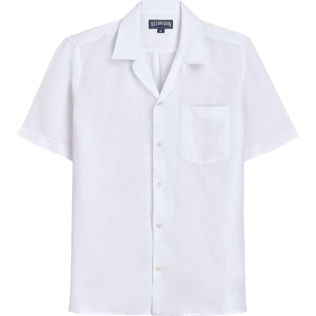 Mens Garment-Dyed Linen Camp Shirt Product Image