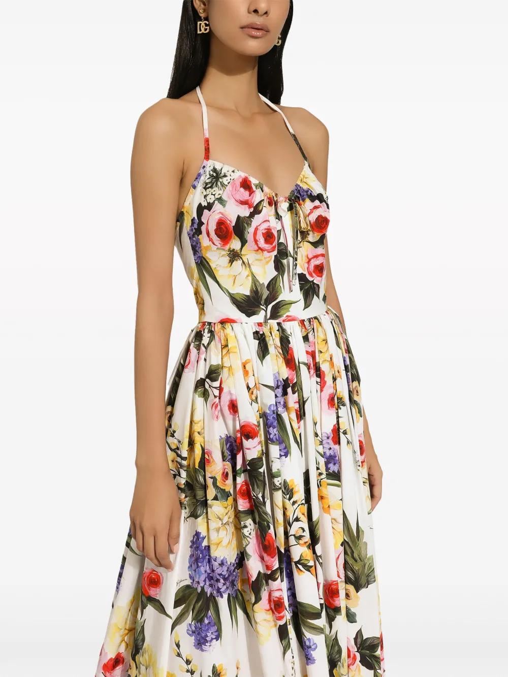 Garden-print midi dress Product Image