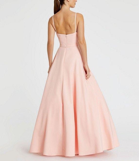 Ieena for Mac Duggal V-Neck Sleeveless A-Line Fully Lined Ball Gown Product Image