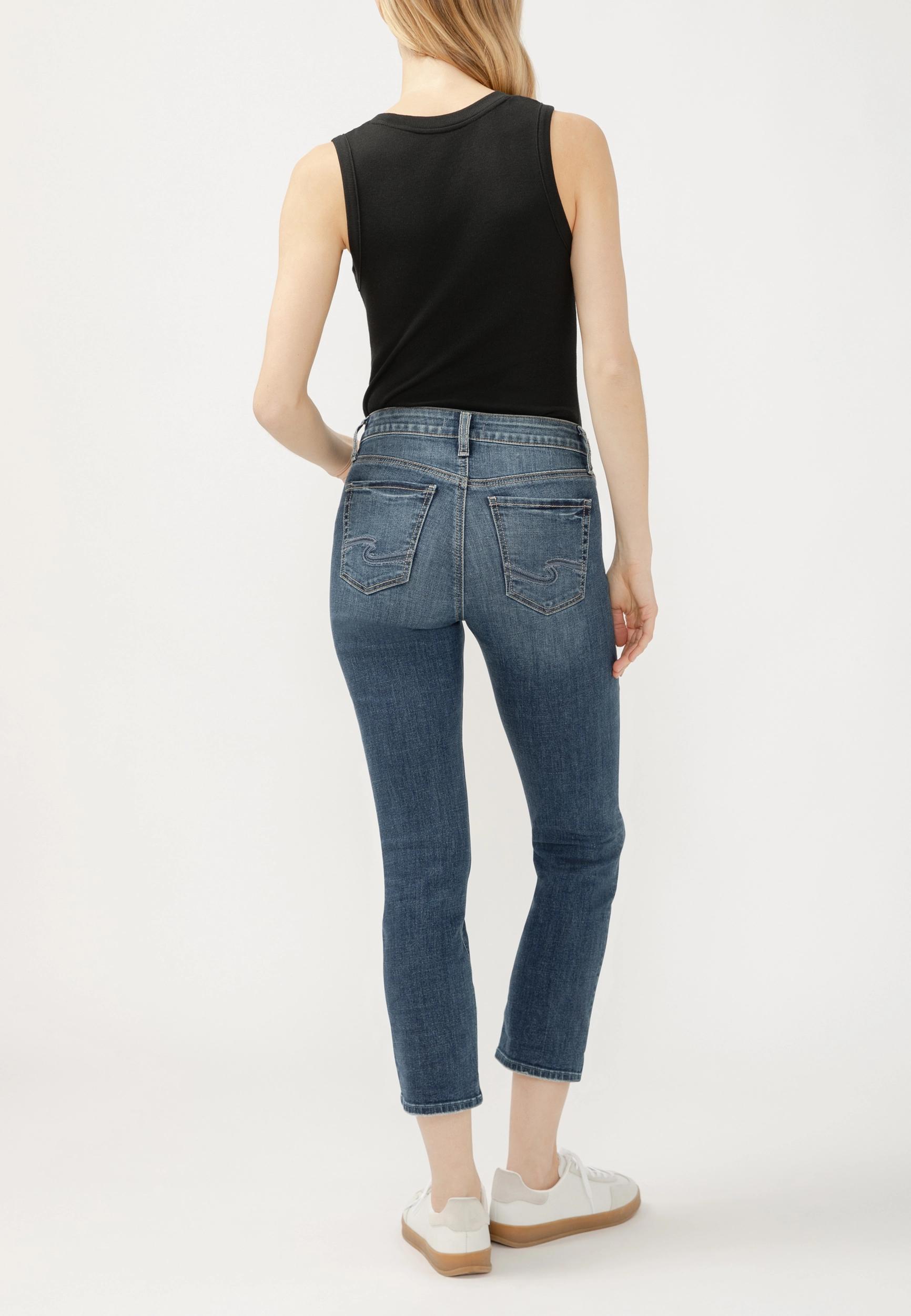 Silver Jeans Co.® Suki Curvy Mid Rise Luxe Stretch Capri Product Image
