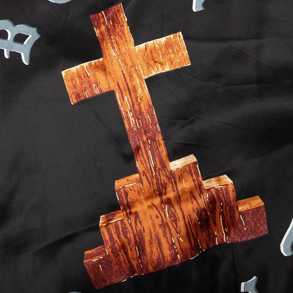 Saint Michael x Born x Raised Satin Jacket - Black/Grey Male Product Image