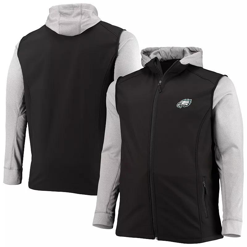 Mens Dunbrooke /Gray New Orleans Saints Big & Tall Alpha Full-Zip Hoodie Jacket Product Image