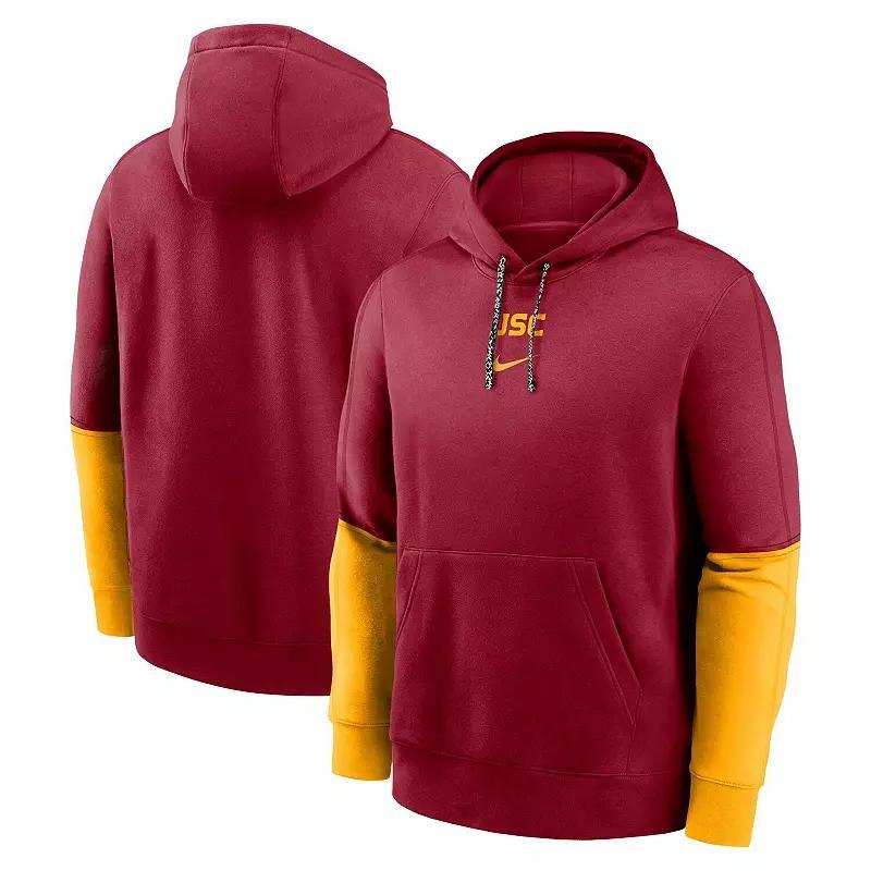 USC Trojans Sideline Team Issue Club Nike Men's College Pullover Hoodie Product Image