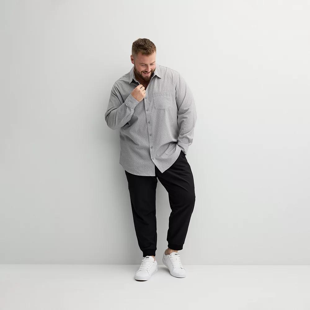 Big & Tall FLX Performance Untucked-Fit Long Sleeve Button Down Shirt, Mens Product Image