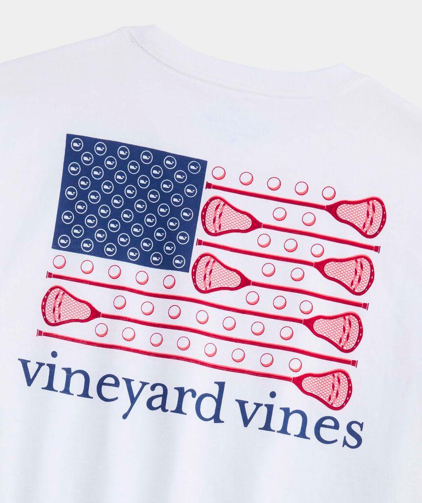 USA Lacrosse Flag Short-Sleeve Pocket Tee Product Image