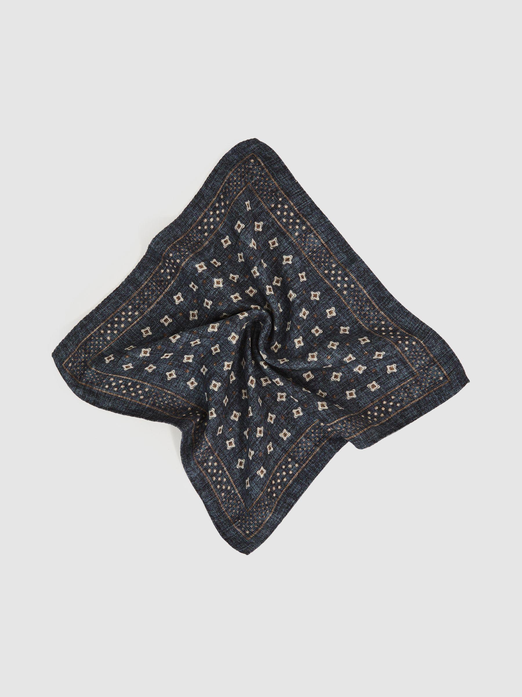 Pocket Square in Denim Blue Melange Product Image