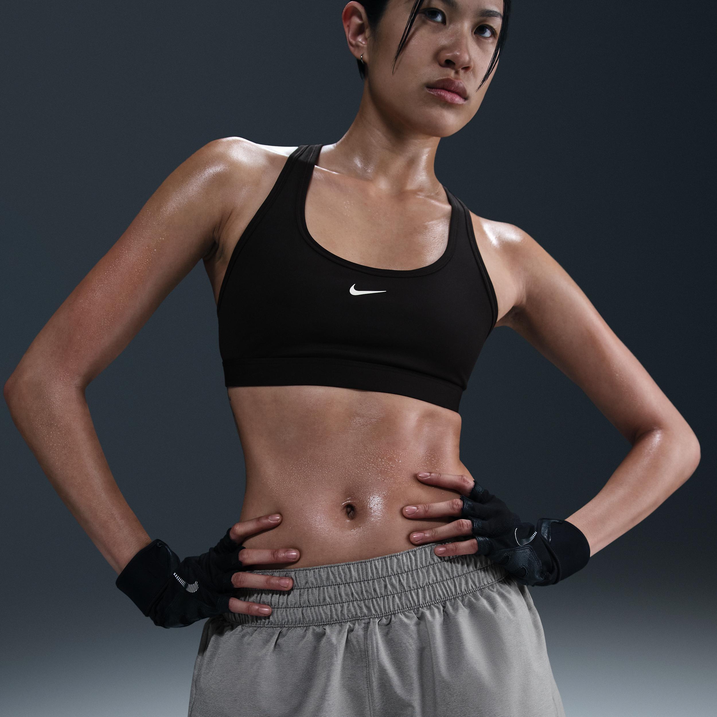 Nike Women's One Dri-FIT Mid-Rise 3" Brief-Lined Shorts Product Image