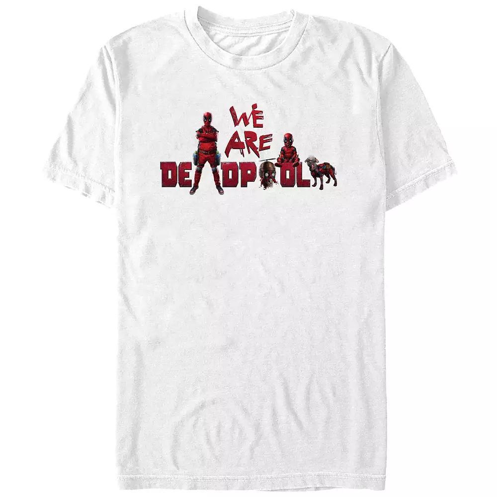 Men's Marvel Deadpool And Wolverine We Are Deadpool Portrait Graphic Tee, Size: XXL, White Product Image