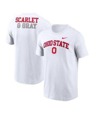 Men's Nike White Ohio State Buckeyes Blitz 2-Hit T-Shirt, Size: Large Product Image