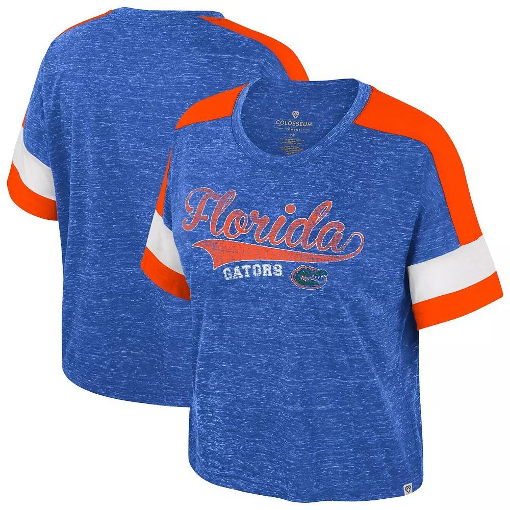 Women's Colosseum Royal Florida Gators Color Block Scoop Neck T-Shirt, Size: Small, Blue Product Image