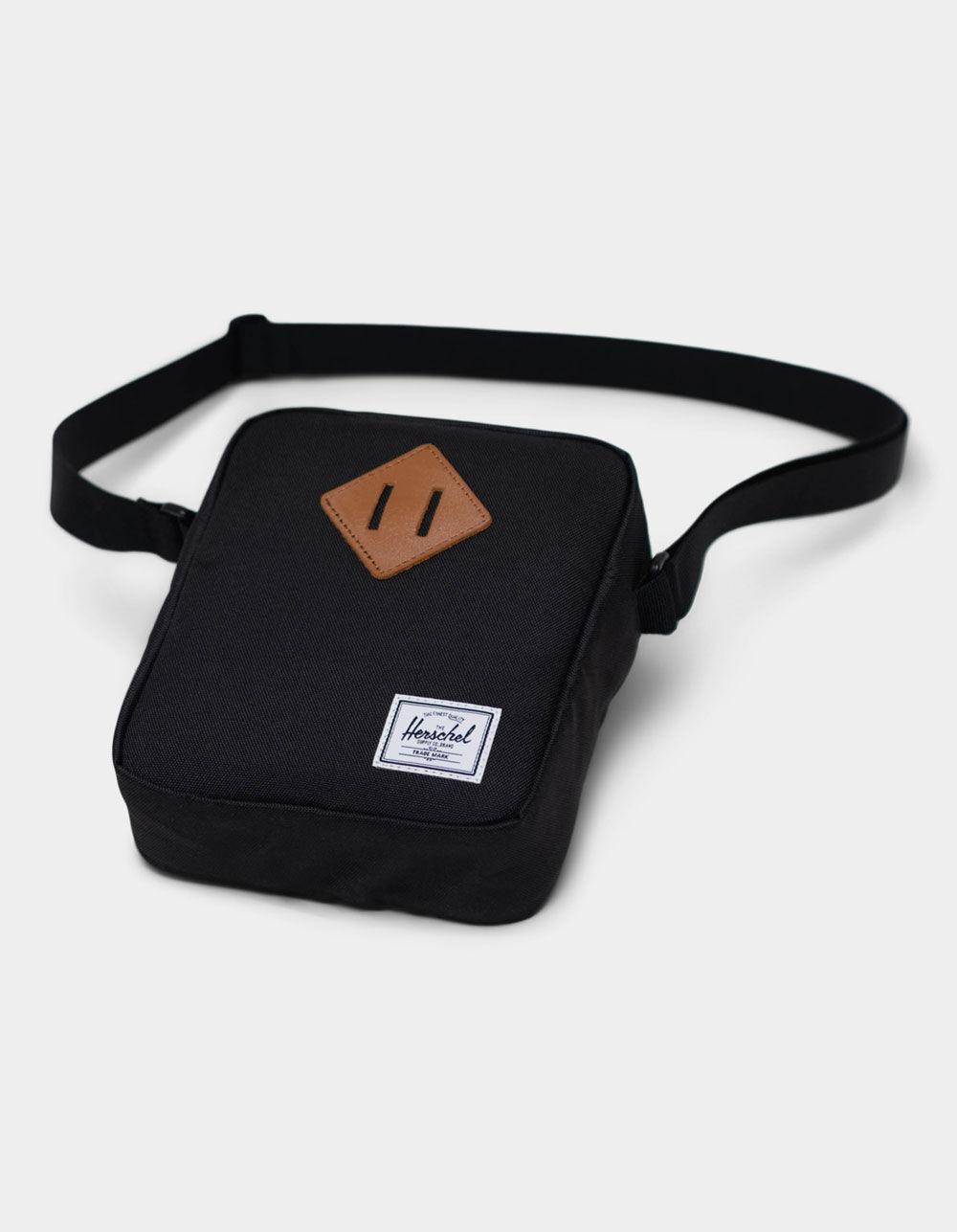 HERSCHEL SUPPLY CO. Heritage Crossbody Bag - BLACK/FOUR LEAF CLOVER Product Image
