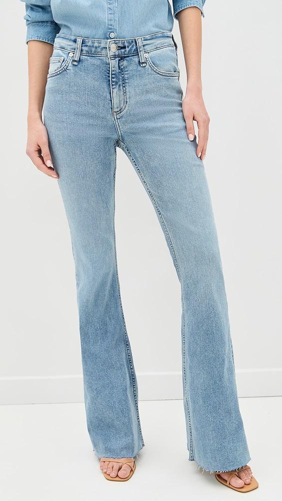 rag & bone Flexi Dahlia Mid-Rise Full Length Flare Jeans | Shopbop Product Image