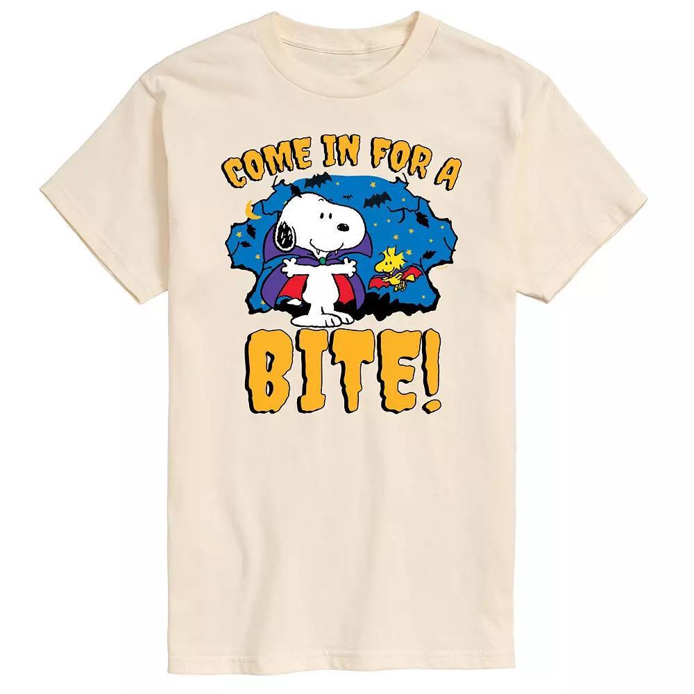 Mens Peanuts Snoopy Come In For A Bite Graphic Tee Product Image