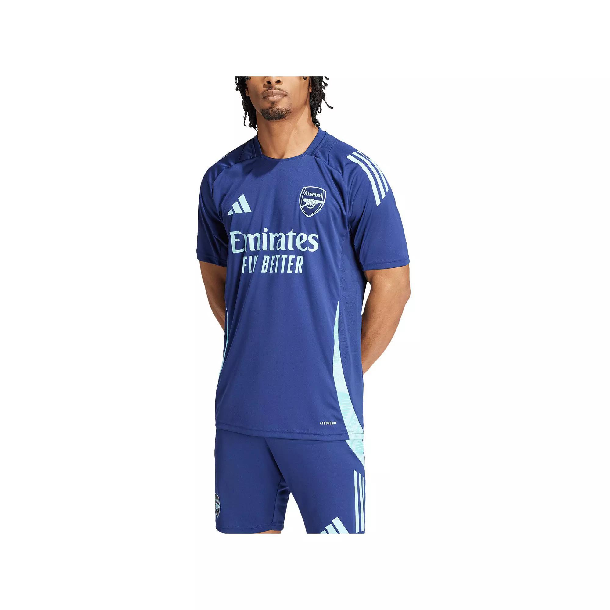 Mens adidas Navy Arsenal 2024/25 AEROREADY Training Jersey Arn Blue Product Image