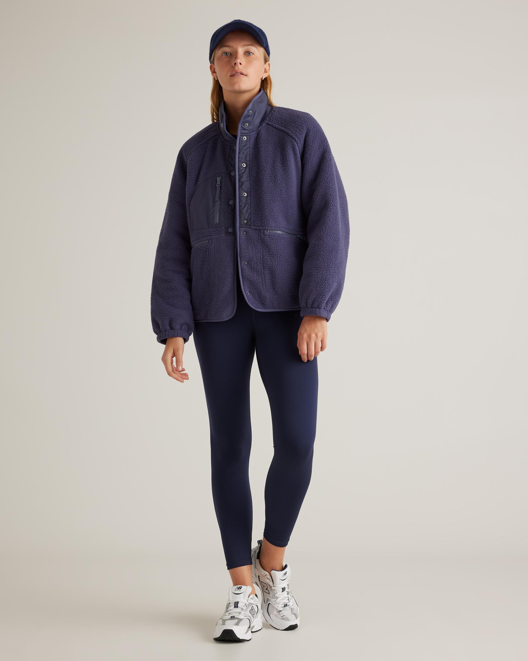 Quince | Women's Sherpa Snap Front Jacket 100% Polyester Product Image