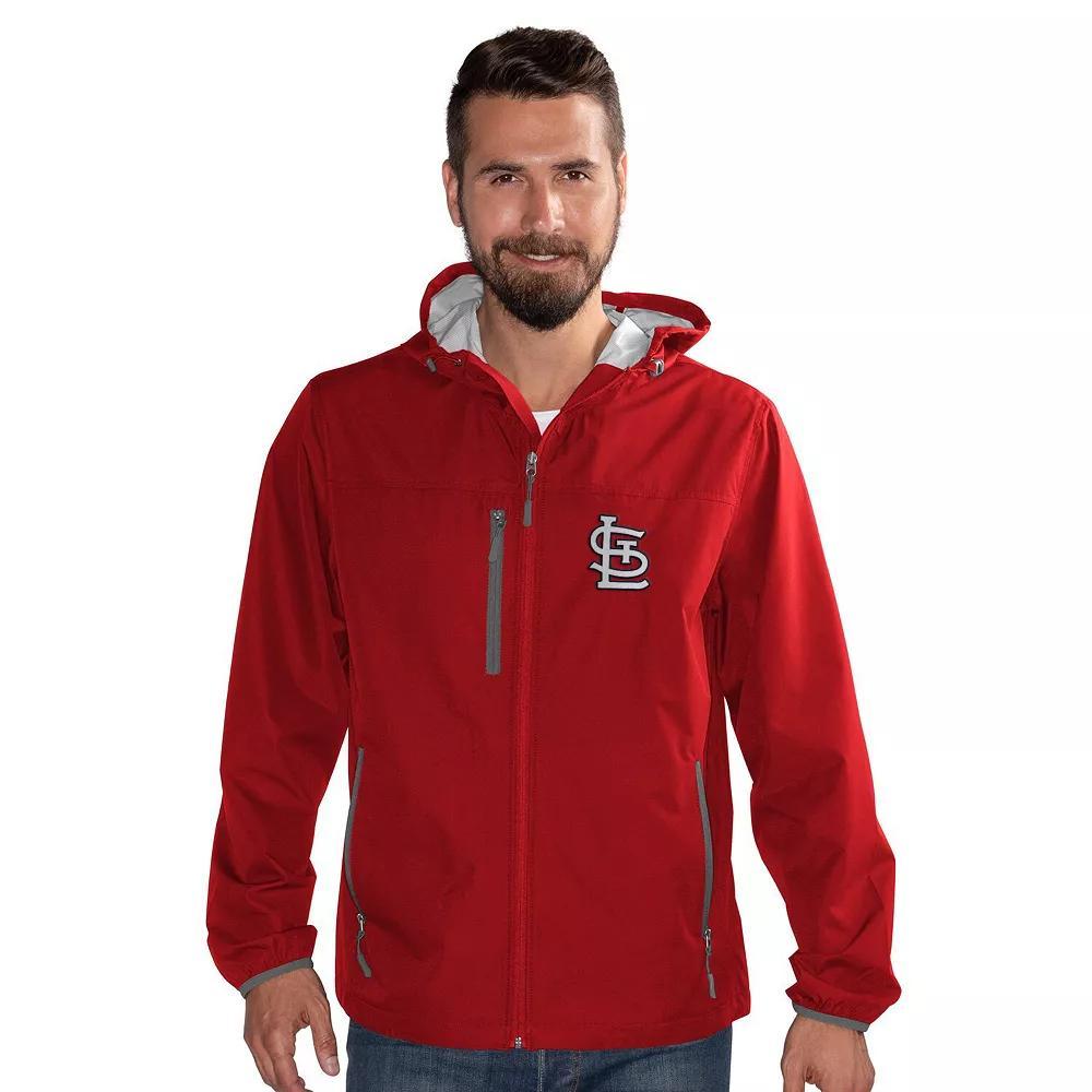 Men's G-III Sports by Carl Banks  Red St. Louis Cardinals Double Play Full-Zip Hoodie Jacket, Size: Medium Product Image