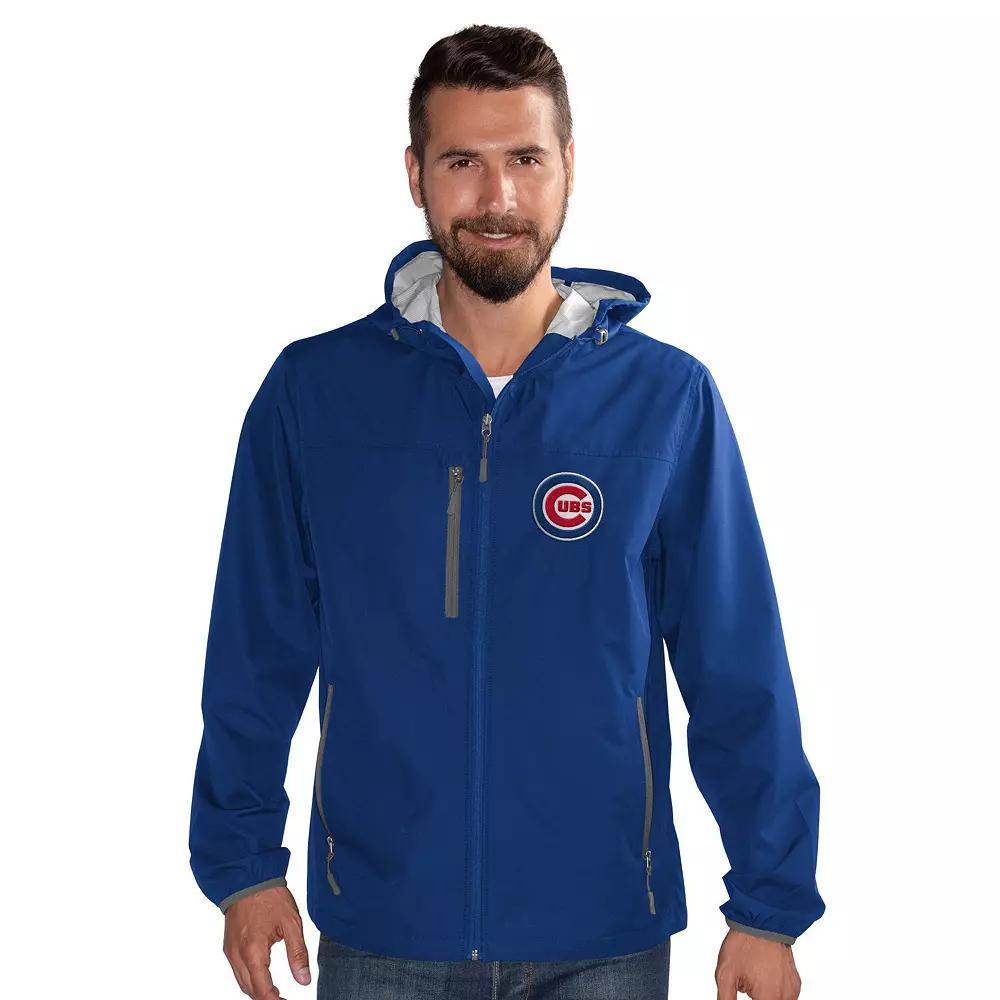 Men's G-III Sports by Carl Banks  Royal Chicago Cubs Double Play Hooded Lightweight Full-Zip Jacket, Size: XL, Blue Product Image