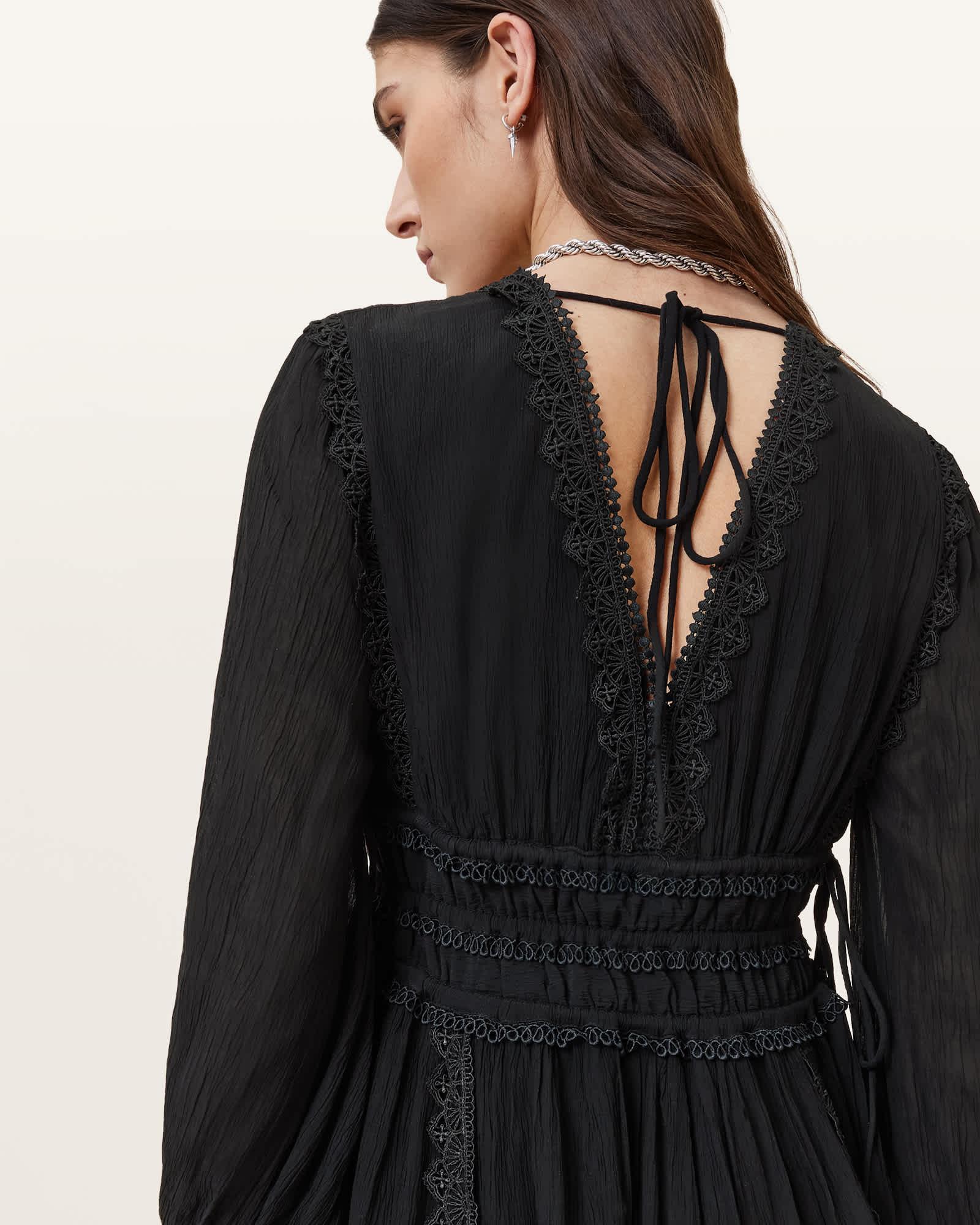 Xanthe Lace-Trimmed Mini Dress Product Image