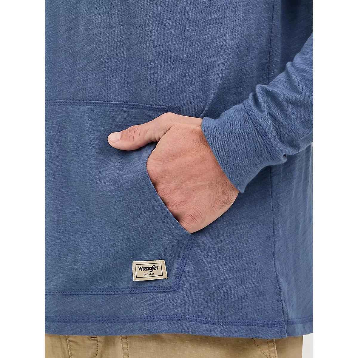Men's Lightweight Hooded Pullover in Vintage Indigo Product Image
