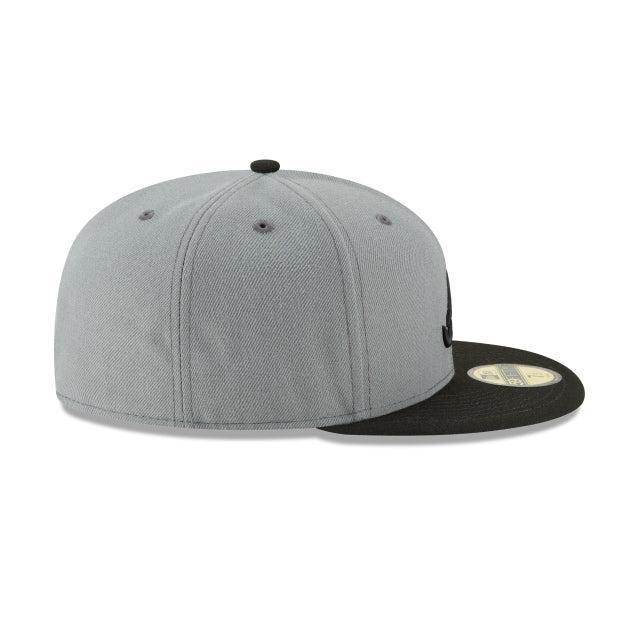 Atlanta Braves Storm Gray Basic 59FIFTY Fitted Hat Male Product Image
