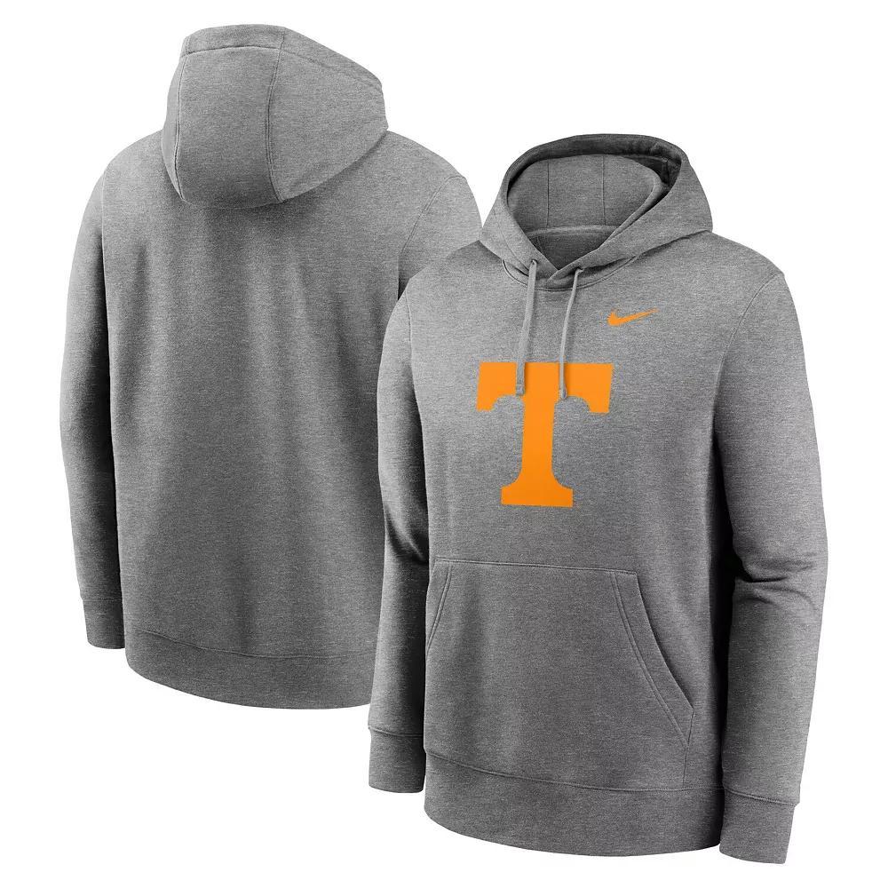Mens Nike Heather Gray Tennessee Volunteers Primetime Evergreen Club Fleece Pullover Hoodie Product Image