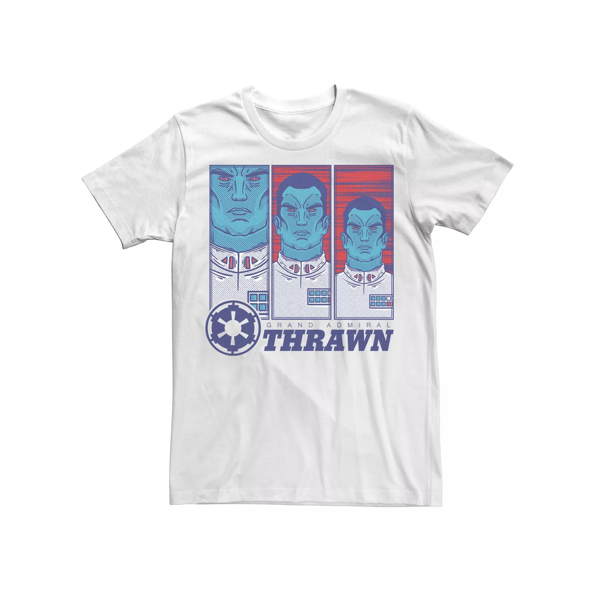 Men's Star Wars Grand Admiral Thrawn Pop Art Tee, Size: Small, White Product Image