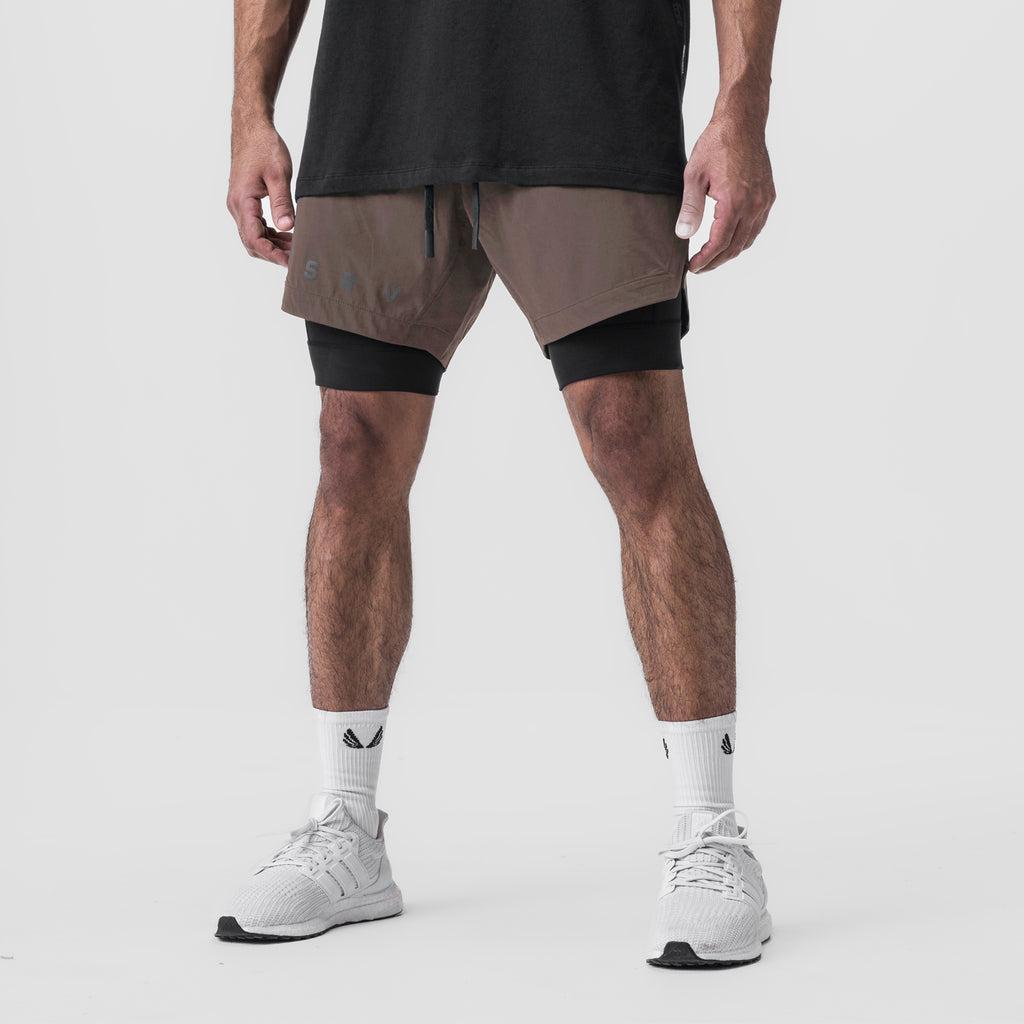 0866. Tetra-Lite® 7" Liner Short - Space Grey "Wings"/Black Product Image