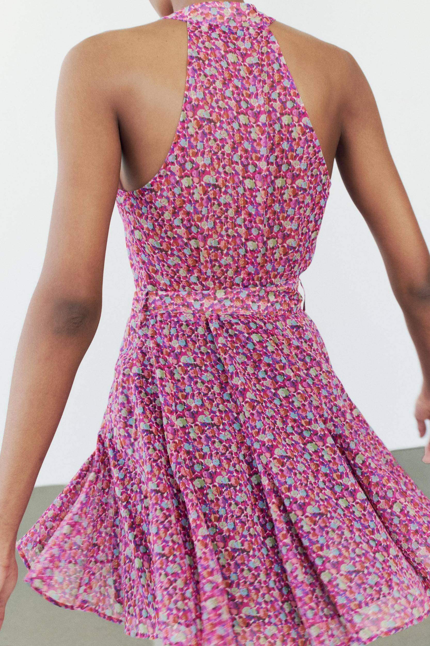 FLORAL PRINT MINI DRESS Product Image