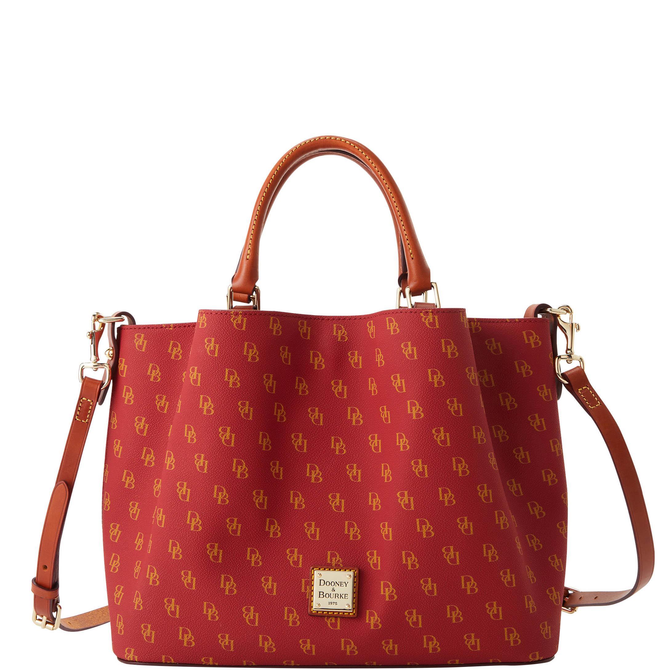 Dooney & Bourke Womens Gretta Coated Cotton Brenna Bag in Red Product Image